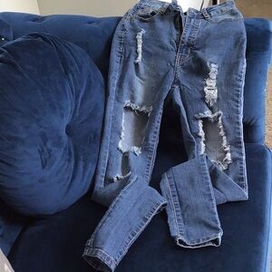 Ladies Bob Distress Denim jeans